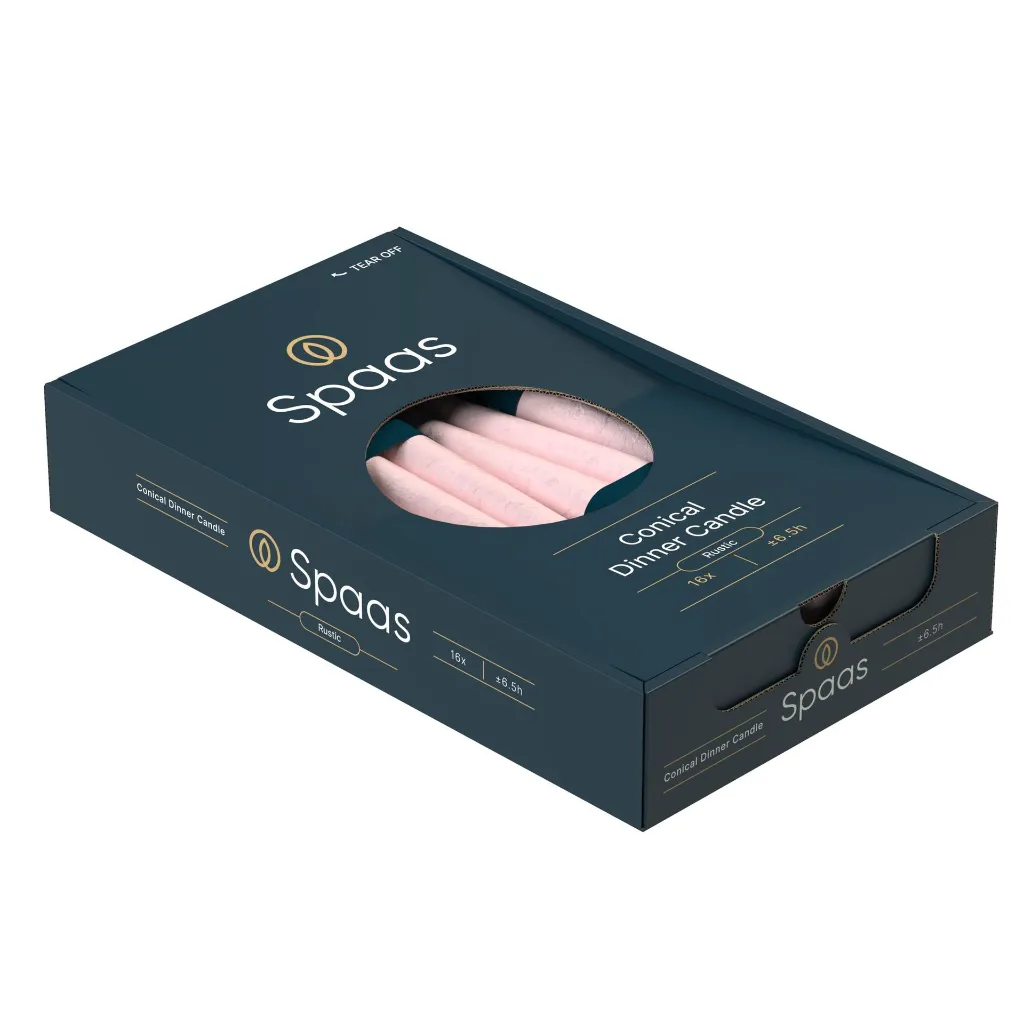 Conische Dinerkaars Kaars Roze - 0633259.801_6.webp