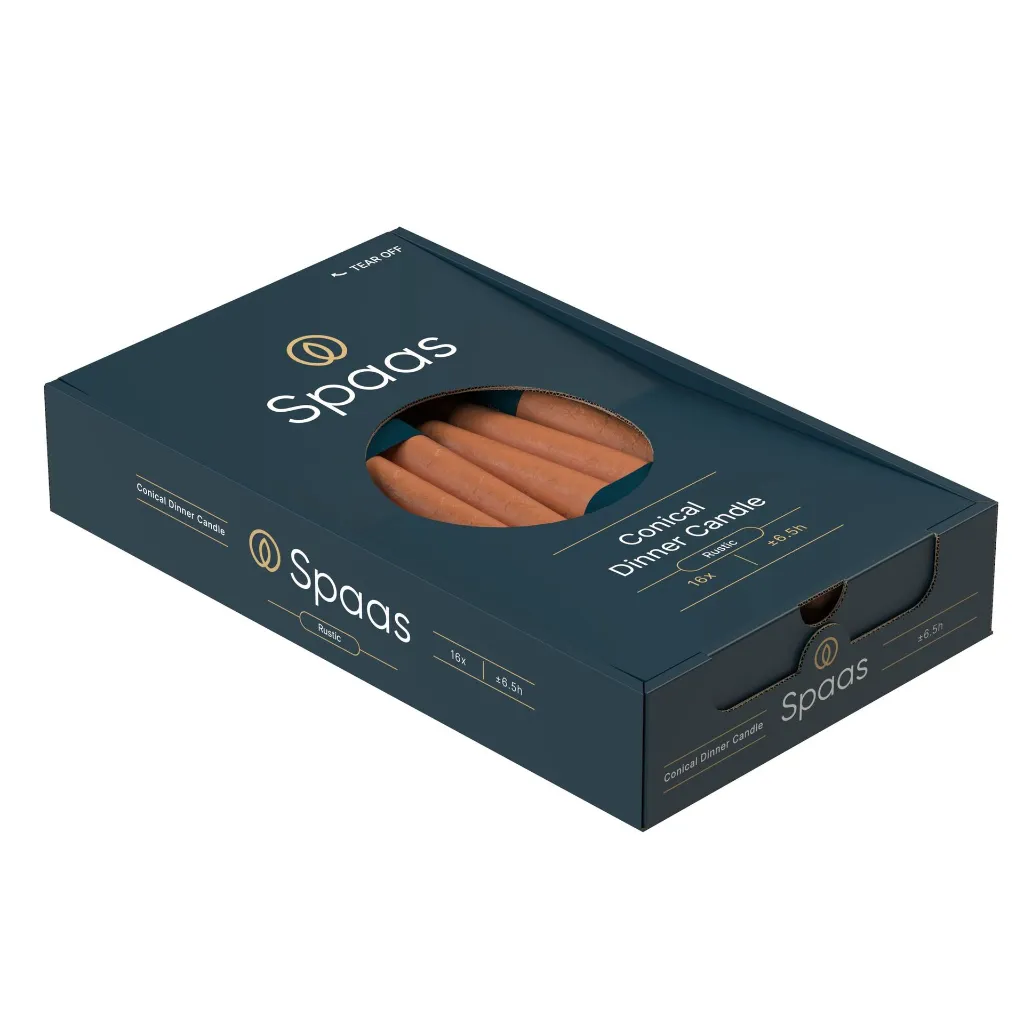 Conische Dinerkaars Kaars Oranje - 0633259.802_6.webp
