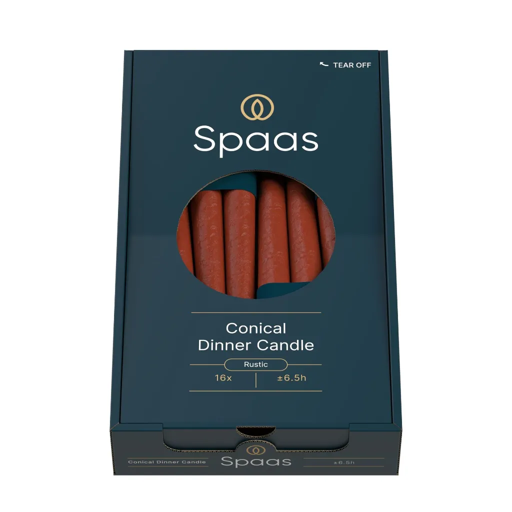 Conische Dinerkaars Kaars Bordeaux - 0633259.803_3.webp