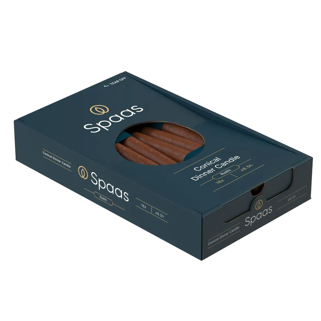 Conische Dinerkaars Kaars Cognac - 0633259.808_5.webp