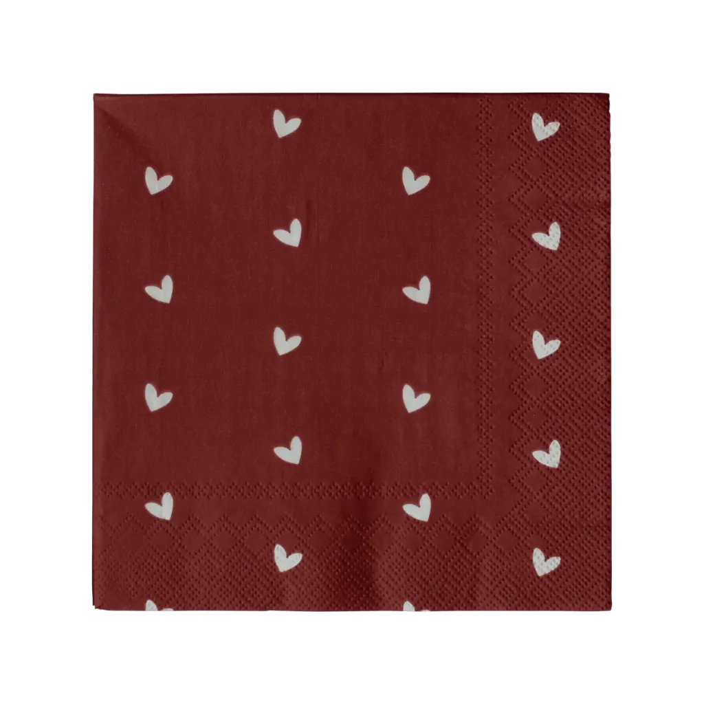 [DBK-20240423] Hartjes Servet Donker Rood