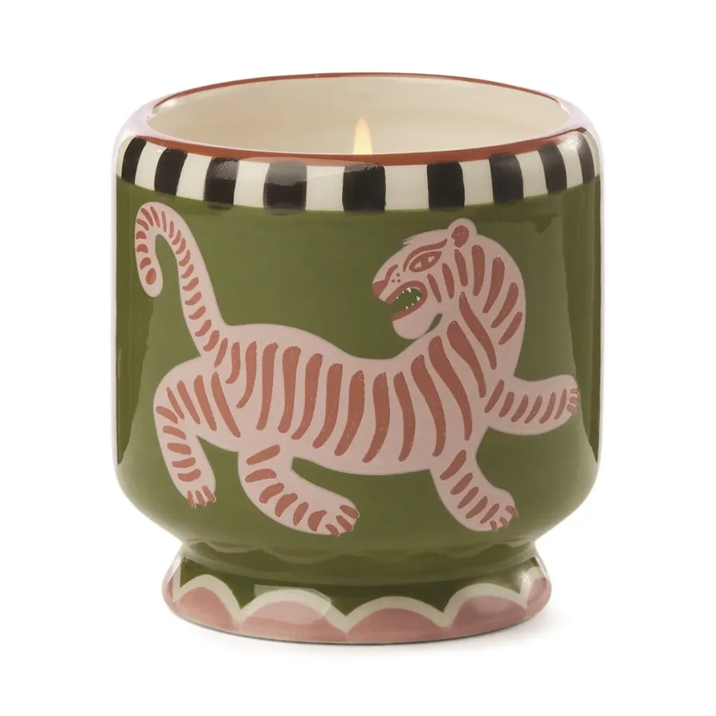 Geurkaars Tiger Black Cedar & Fig