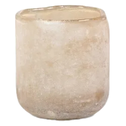 Theelichthouder Frosted Champagne L