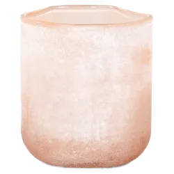Theelichthouder Frosted Peach L