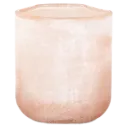 Theelichthouder Frosted Peach L