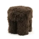 Doodly Pouf Dark Brown
