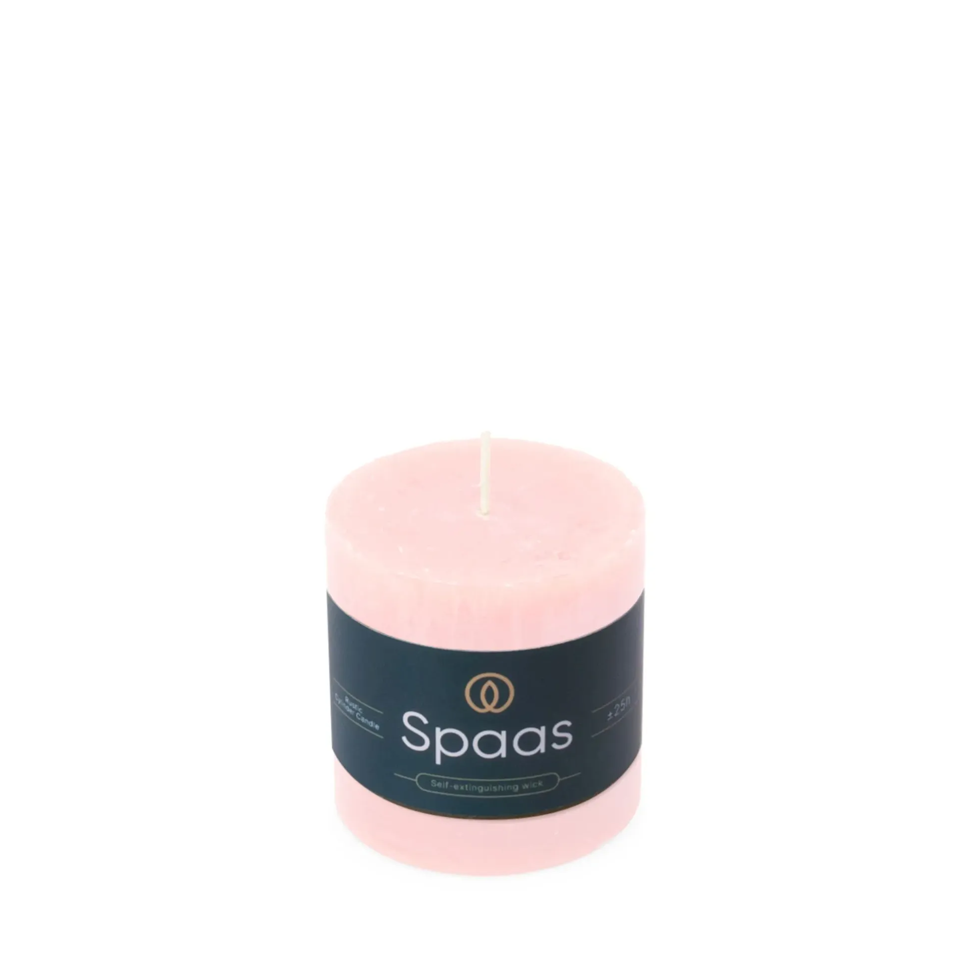 Rustieke Cilinderkaars Roze S
