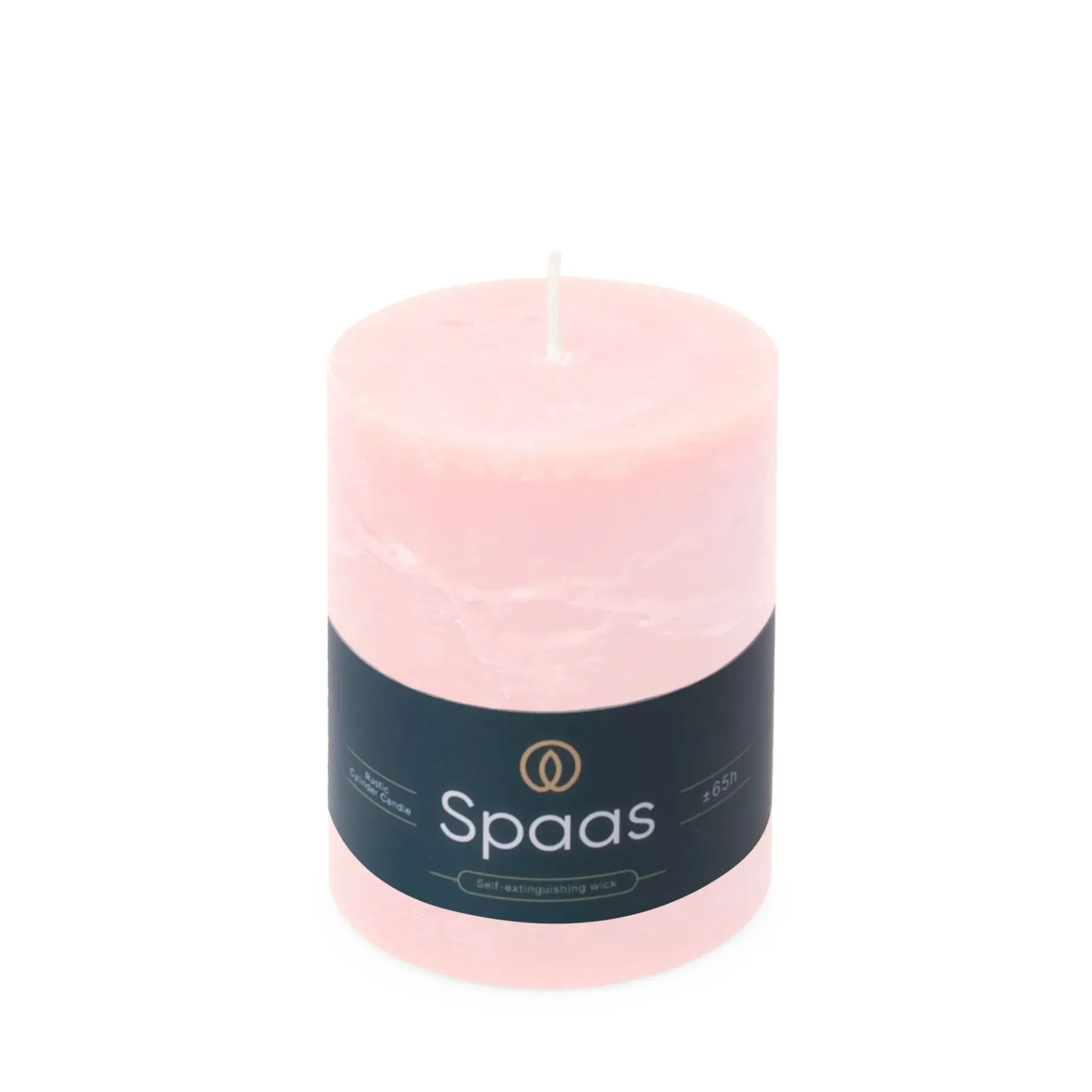 Rustieke Cilinderkaars Roze L