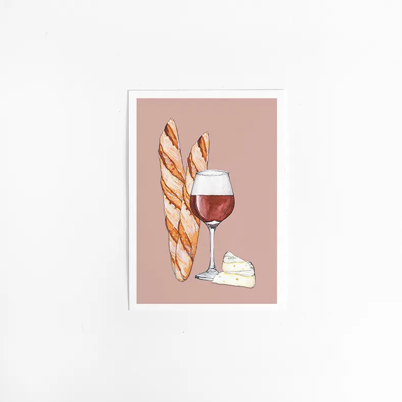 [M&B-WijnBrie] Kaart Wijn met Brie